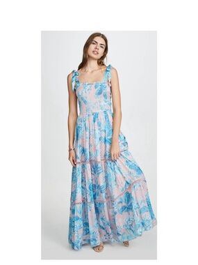 Hemant & Nandita Long Dress Pink